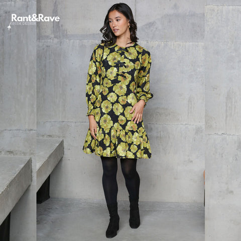 Rant & Rave Daina Dress - Lime Green