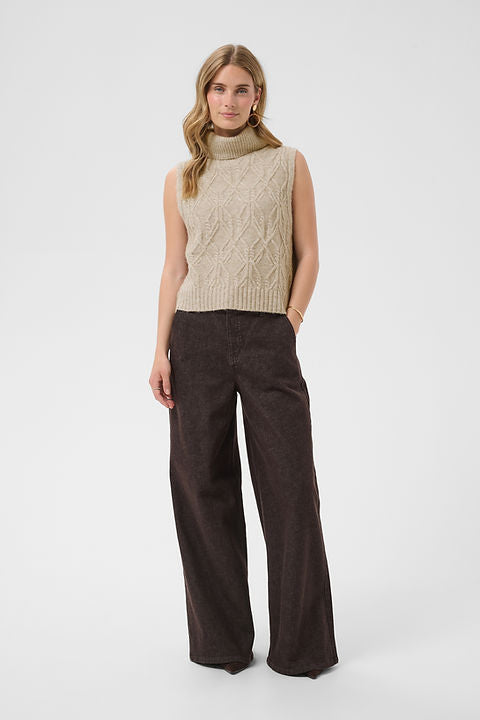 Cream Elsie Knit Slipover