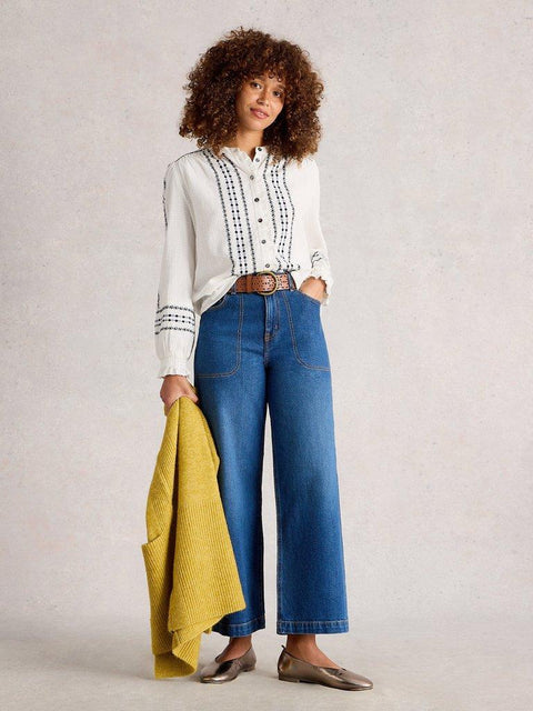 White Stuff Naomi Embroidered Blouse