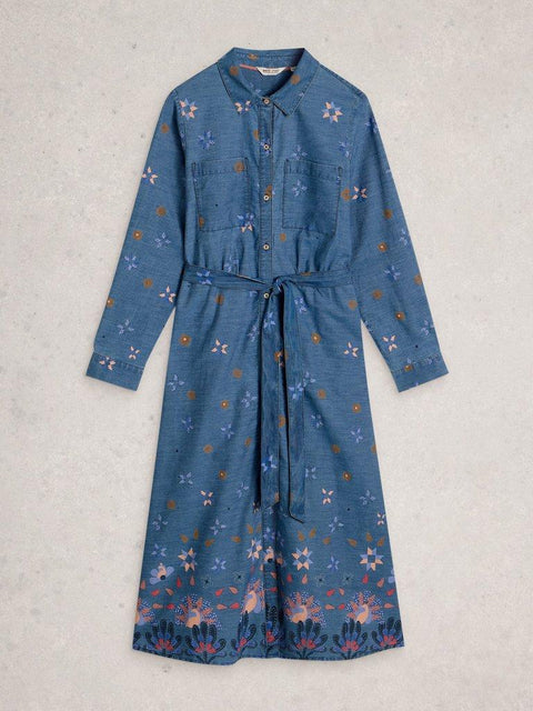 White Stuff Lana Denim Midi Dress