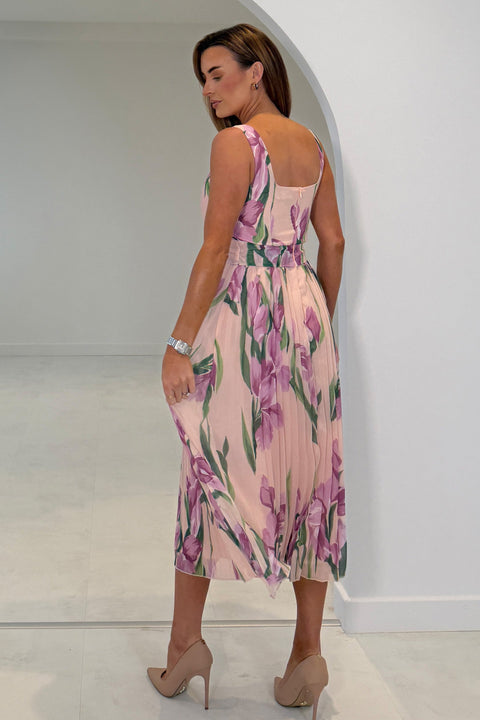 Girl in Mind Lola Floral Print Midi Dress