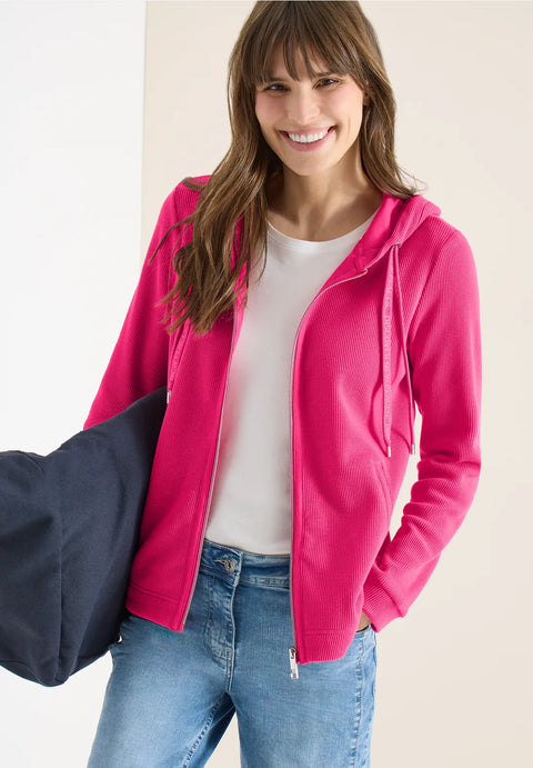 Cecil Zip Hoody - Beetroot Pink