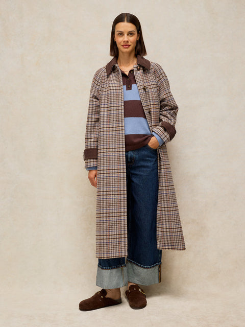 White Stuff Emmeline Check Coat