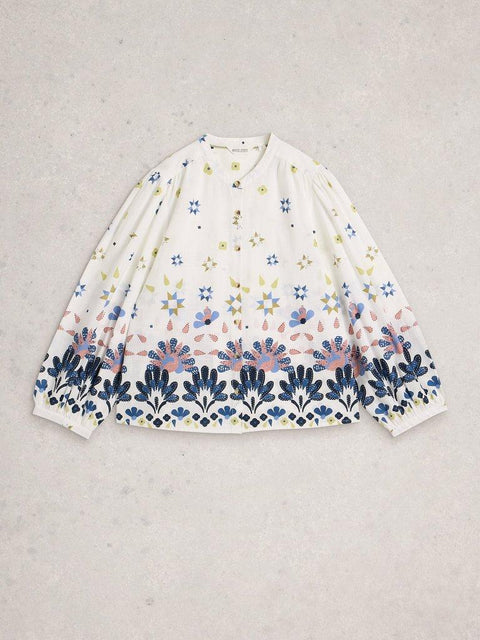 White Stuff Lana Top - Ivory Multi