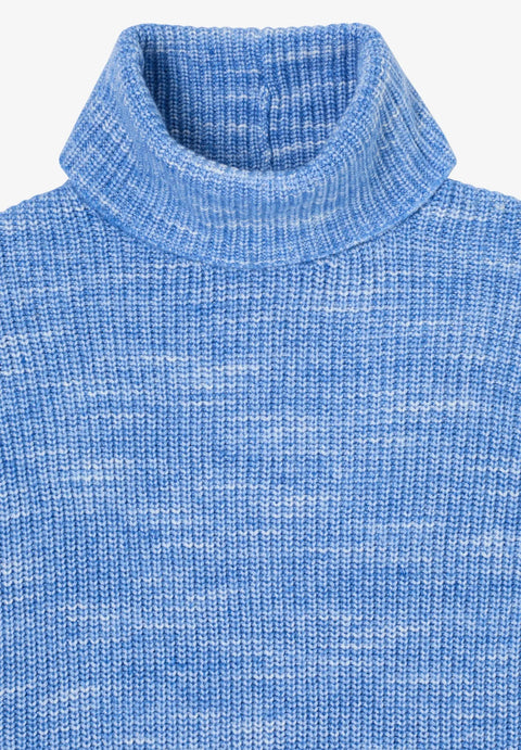 Cecil Space-dye Rollneck Knit - Blue