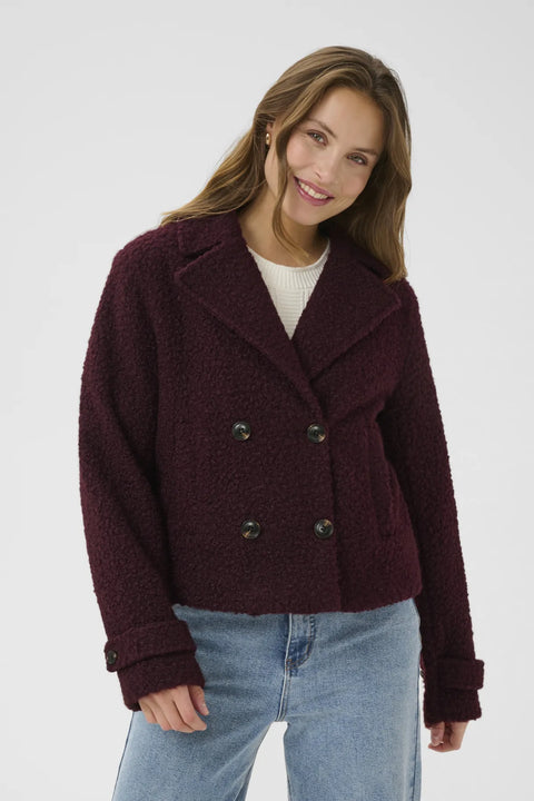 Kaffe Short Jacket - Fudge