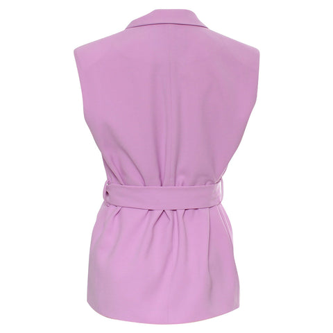 Rant & Rave Carla Belted Waistcoat - Orchid