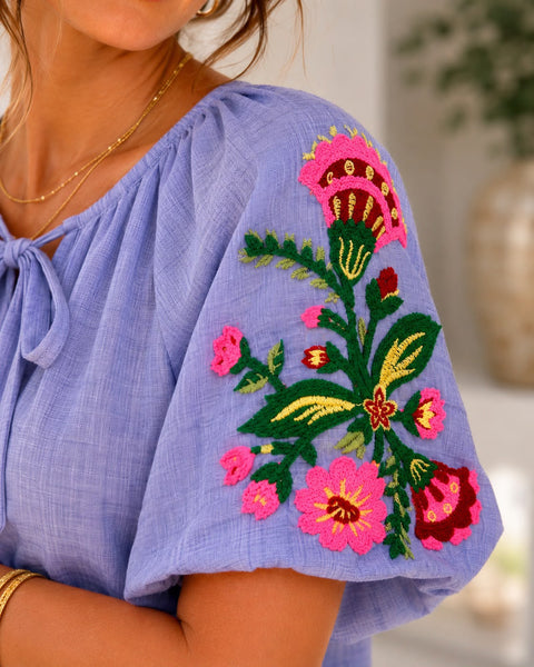 Joy Top - Denim Blue