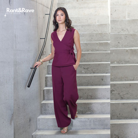 Rant & Rave Zabrina Waistcoat - Cranberry