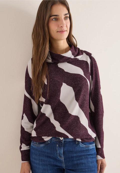 Cecil Cowl Neck Cosy Patterned Sweater