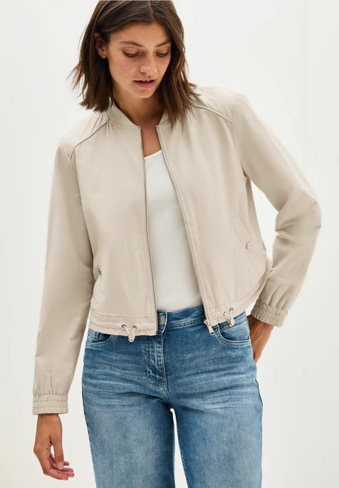 Cecil Short Summer Jacket - Pearl Beige