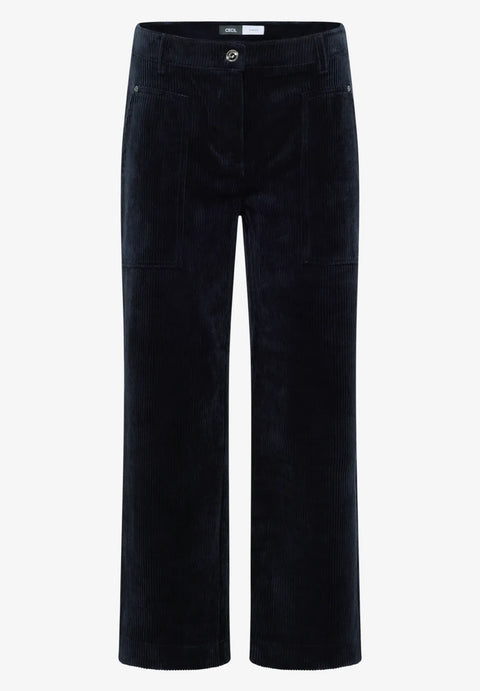 Cecil Neele Wide Leg Cords -Navy