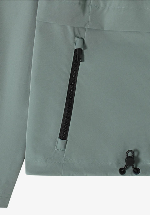Cecil Windbreaker with Hoody - kelp green