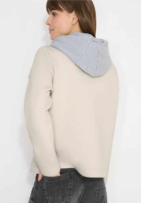 Cecil Short Scuba Trench Jacket  Detachable Inlay - dust beige