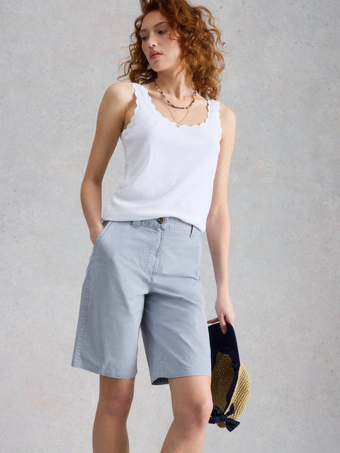 White Stuff Heidi Chino Shorts - Light Blue