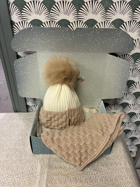 Dee Gift Box Hat & Snood Set