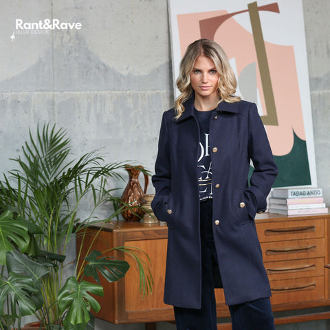 Rant & Rave Kyrie Coat - Navy