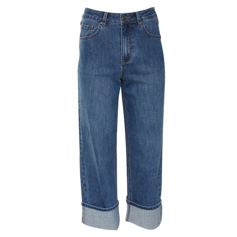 Rant & Rave Claire turn up wide leg jean
