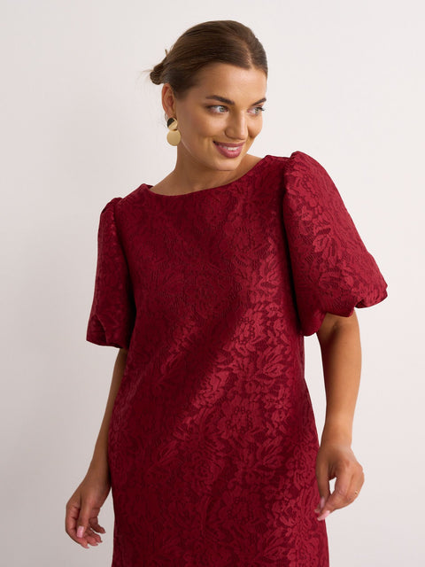 Kyla Annie Brocade Dress bow to back