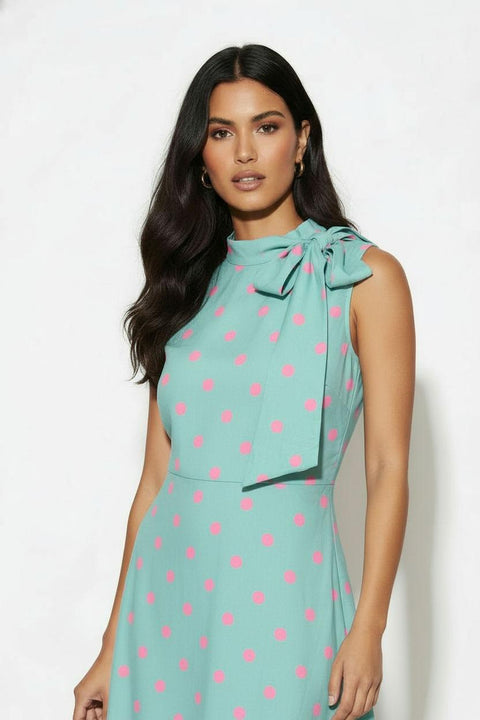 Marc Angelo Alice Polka Dot Neck Tie (Mint)