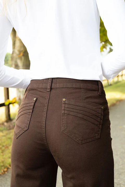 No2moro Napoli Wide Leg Jeans - chocolate brown