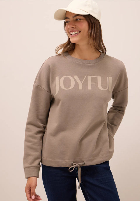 Cecil Taupe Sweatshirt with drawstring