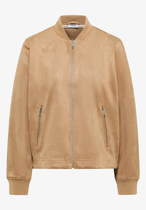 Cecil Velour Jacket - Golden Camel