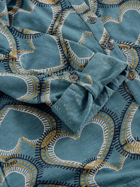 White Stuff Annie Shirt in blue print