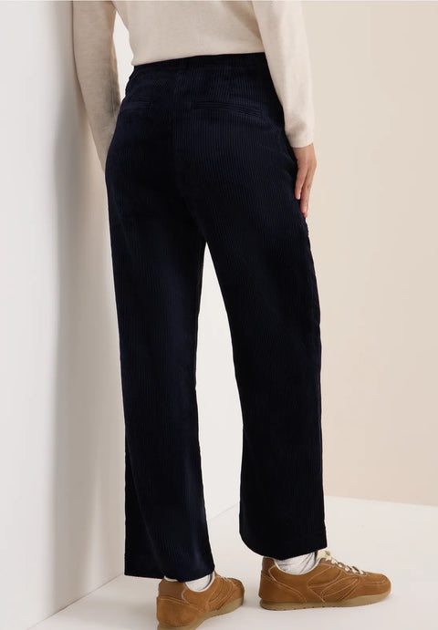 Cecil Neele Wide Leg Cords -Navy