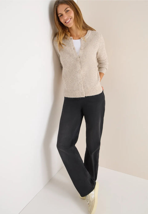 Cecil Buttoned Cardigan - Toffee Cream