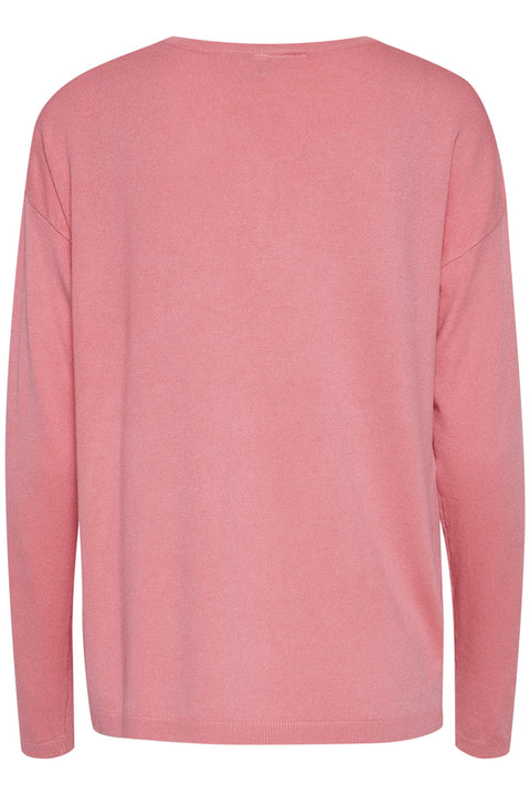 Ichi Knitted Pullover Pink