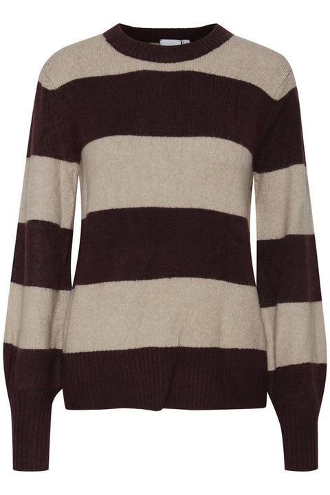 Ichi Knit Jumper Cappucino