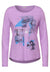 CECIL T-Shirt with photo print - Frosty Violet