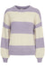ICHI Stripe Knit Jumper Lavender / Cream