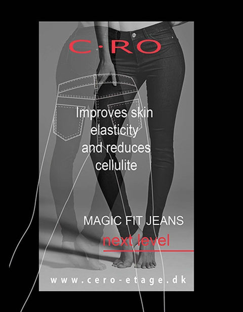 CRO Magic fit Jeans with Zips(Shorter 7/8 length)   -  Navy