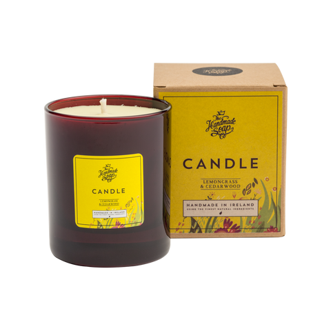 The Handmade Soap Co; Lemongrass & Cedarwood Candle(190g)