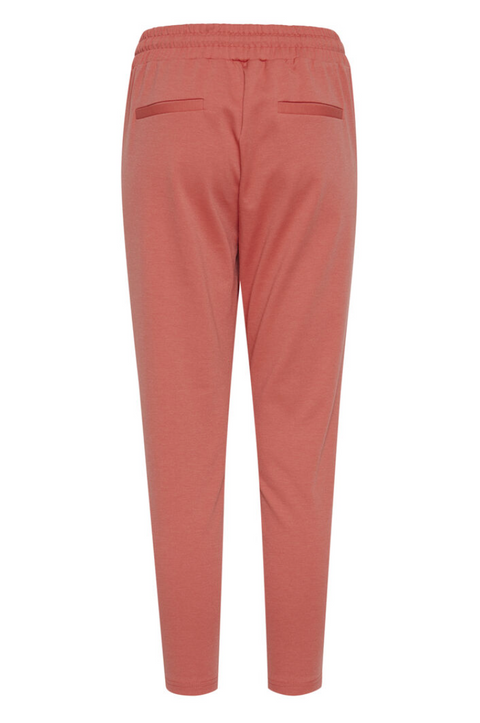 Ichi Cropped Jersey Pants - Faded Rose