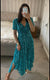 Isabella V-Neck Maxi Dress - Blue