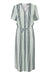 ICHI Delilah Striped Midi Dress
