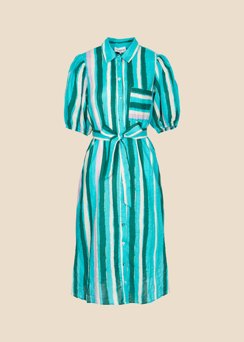 Frnch Laya Dress - Turquoise