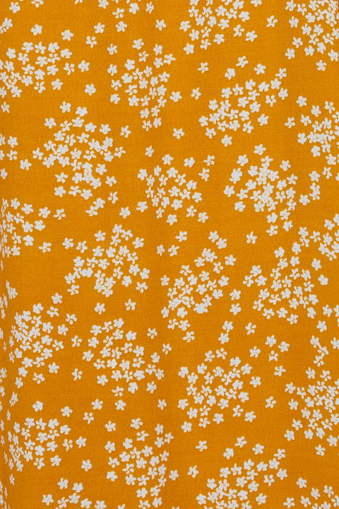 Ichi Casual Pants - Golden Yellow
