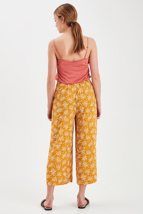 Ichi Casual Pants - Golden Yellow