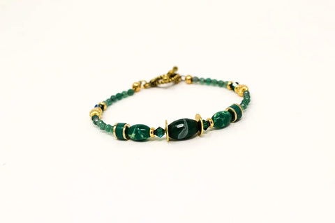 K Kajoux Wilde Emeralde Stone Bracelet