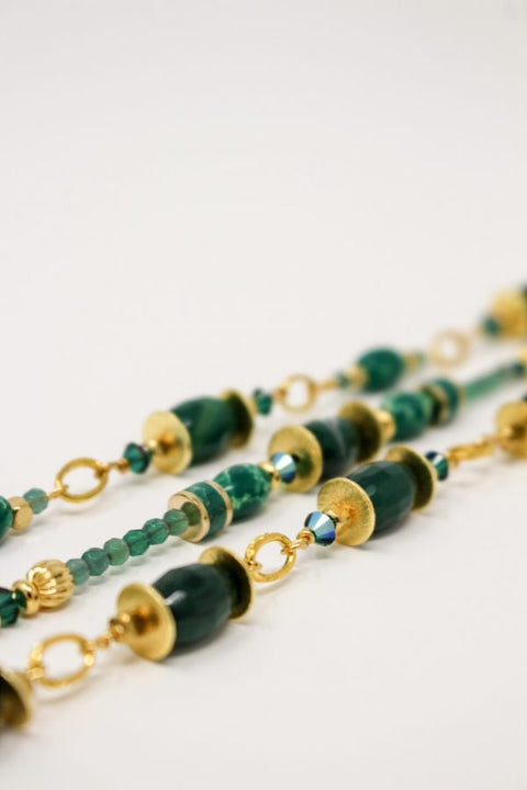 K Kajoux Wilde Emeralde Stone Bracelet