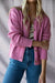 Meg Cable Knit Cardigan - Rose Pink