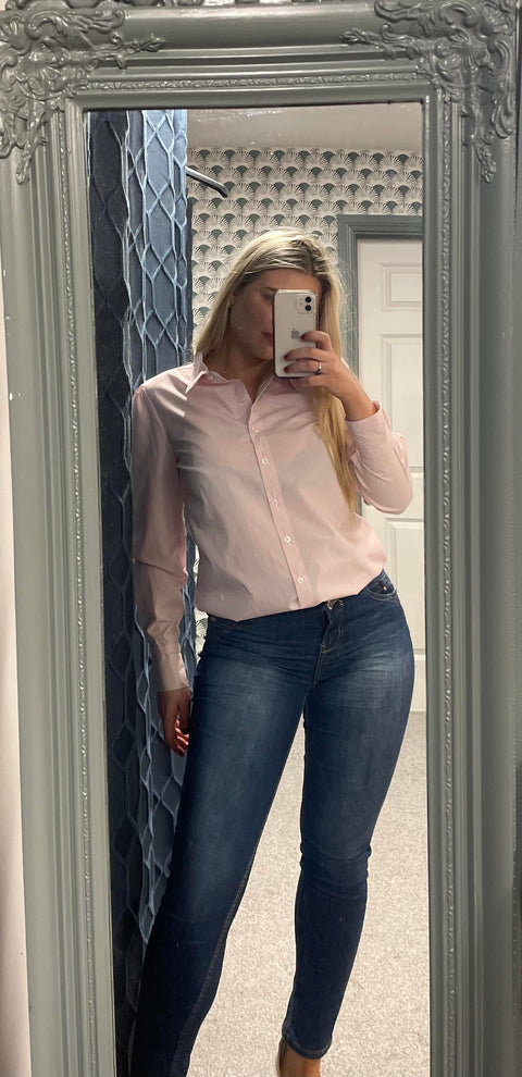 Charlotte Pink/White Pin Stripe Shirt